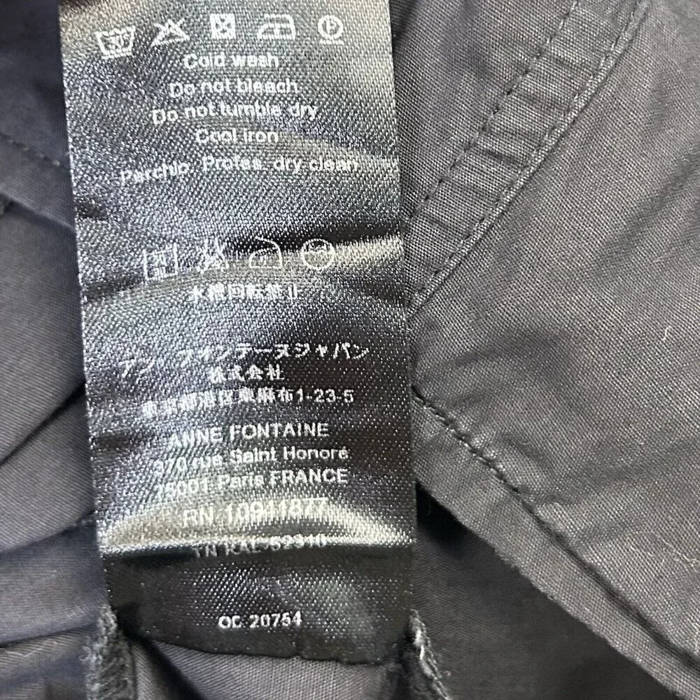 Anne‎ Fontaine Black Jacket Womens Size 42 US 10 - Picture 6 of 10